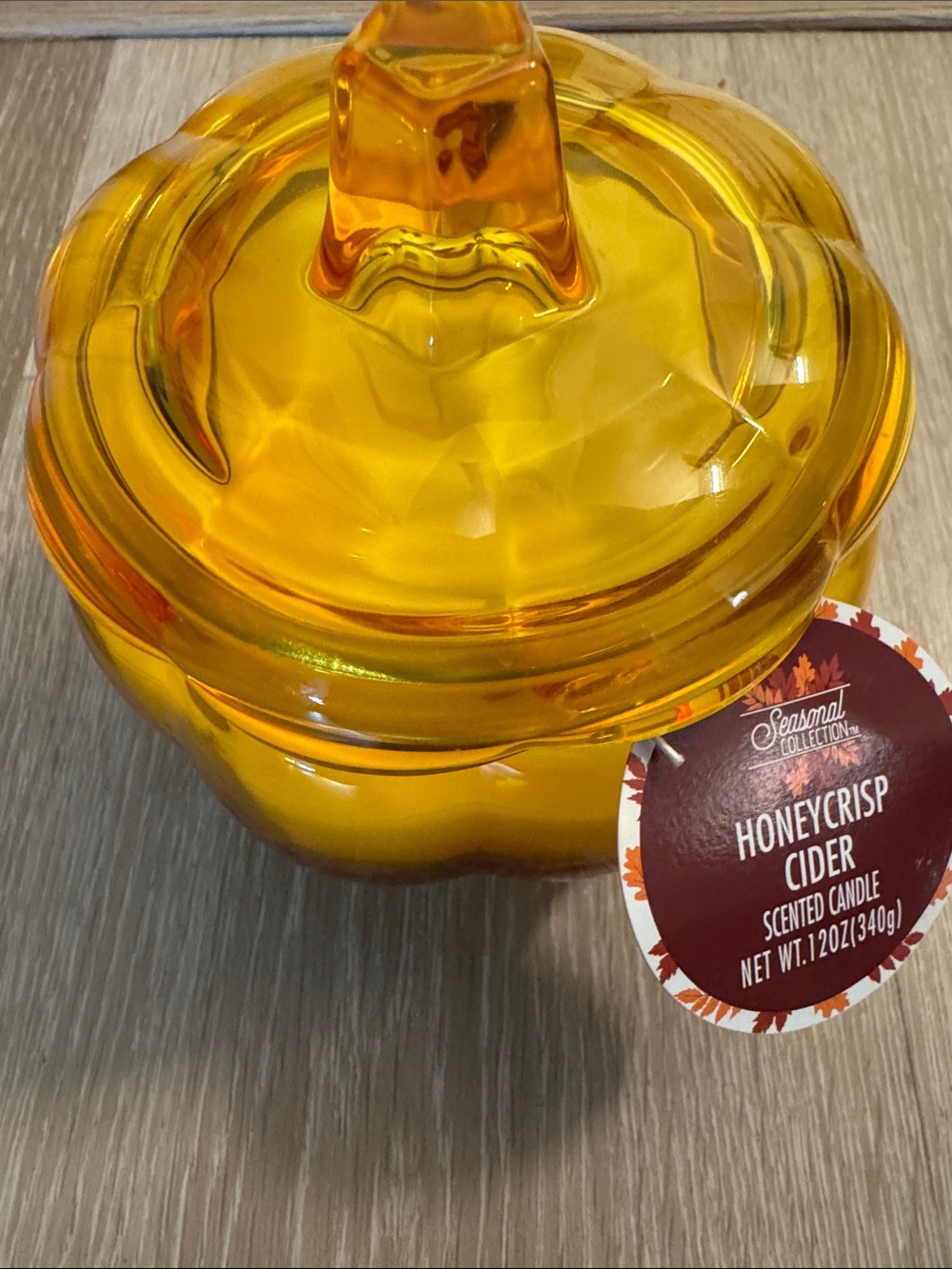 Honeycrisp Apple Scented Pumpkin Jar Candle NEW 🏷️